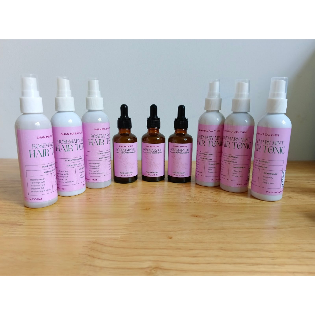 Shanma Zay Chin Rosemary Oil (Hair + Scalp Treamental) and Rosemary