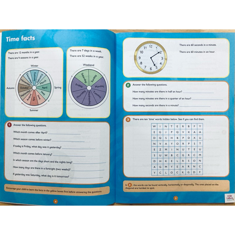 (Ages7-9) Collins UK KS2 Telling the Time Activity Book (Support ...
