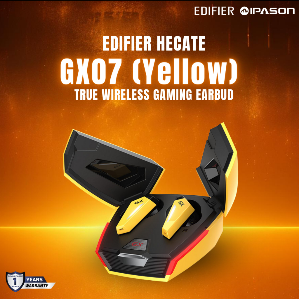 EDIFIER HECATE รุ่น GX07 GREY/YELLOW & HECATE GX05 GREY หูฟัง บลูทูธ ...