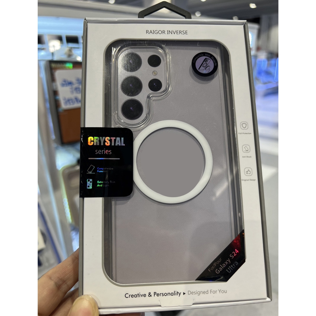 เคส S23 Ultra / S24 Ultra Case Raigor Inverse Crystal Mag Shockproof เค ...