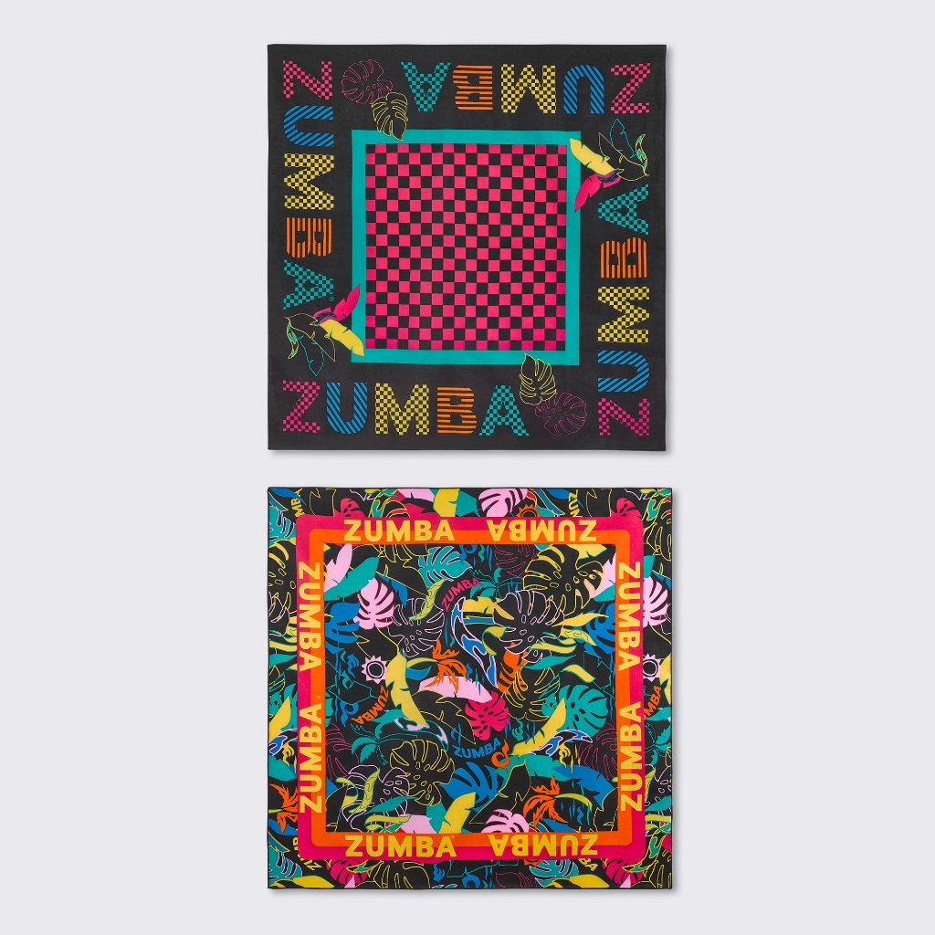 Zumba Coastal Club Bandanas 2PK (ผ้าอเนกประสงค์ออกกำลังกายซุมบ้า