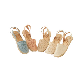 <pre-order รอ 14 วัน>Minx รุ่น chloe lady รองเท้ารัดข้อ ผ้าลายหัวใจ