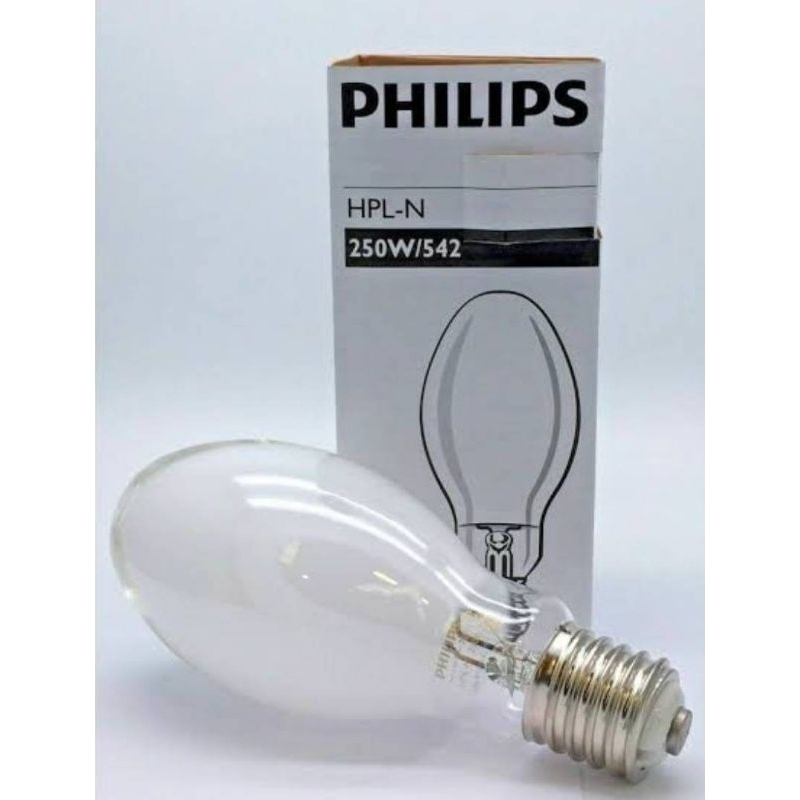 Ampoule Philips HPL-N Vapeur De Mercure 80W E27 - Neuf, Pour Éclairage Extérieur