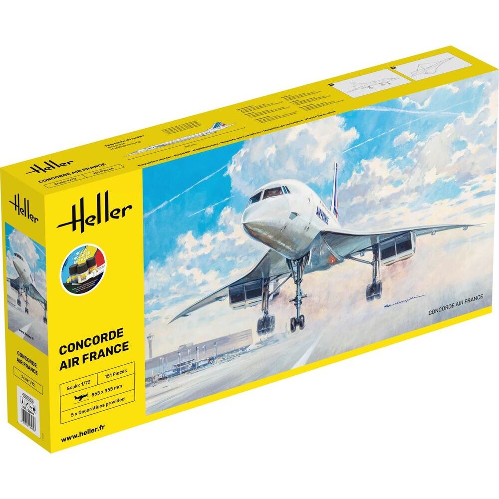 Concorde Air France - Starter Set Heller 56445 Produktbild-Vorschau 10