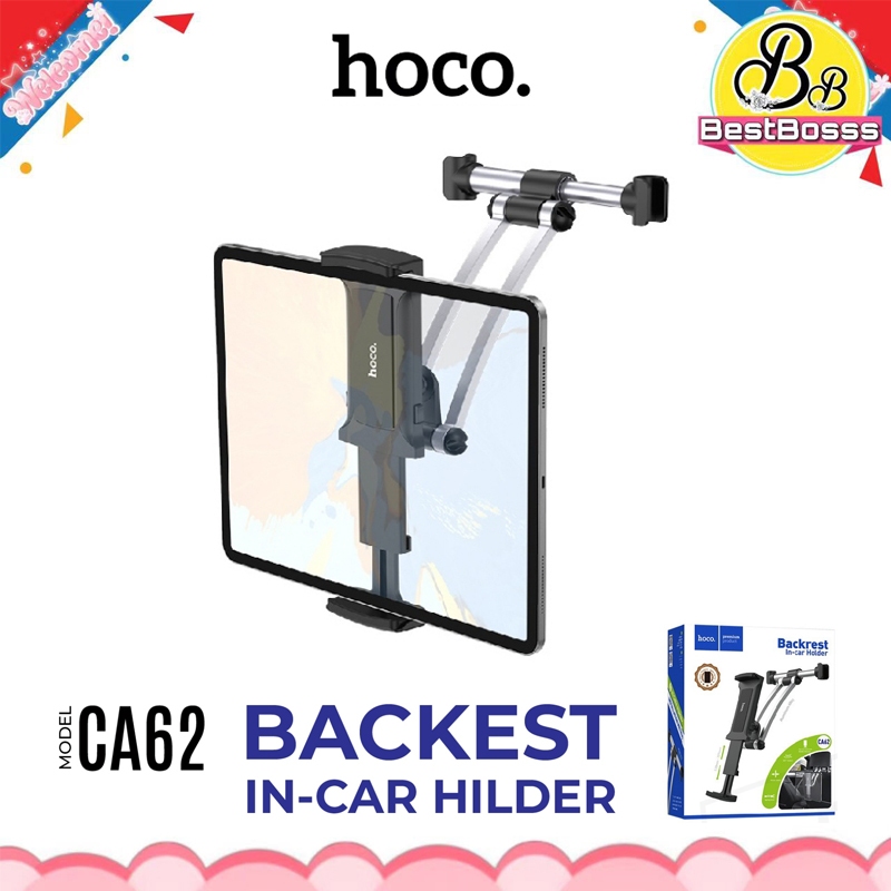 Hoco CA62 2in1 ขาจับโทรศัพท์มือถือ และไอแพตในรถยนต์ ยึดหลังพนักพิงศีรษะ ...