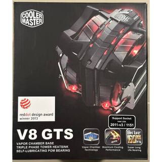 CPU AIR COOLER (พัดลมซีพียู) COOLER MASTER V8 GTS มีขา intel ใช้งานปกติ ...