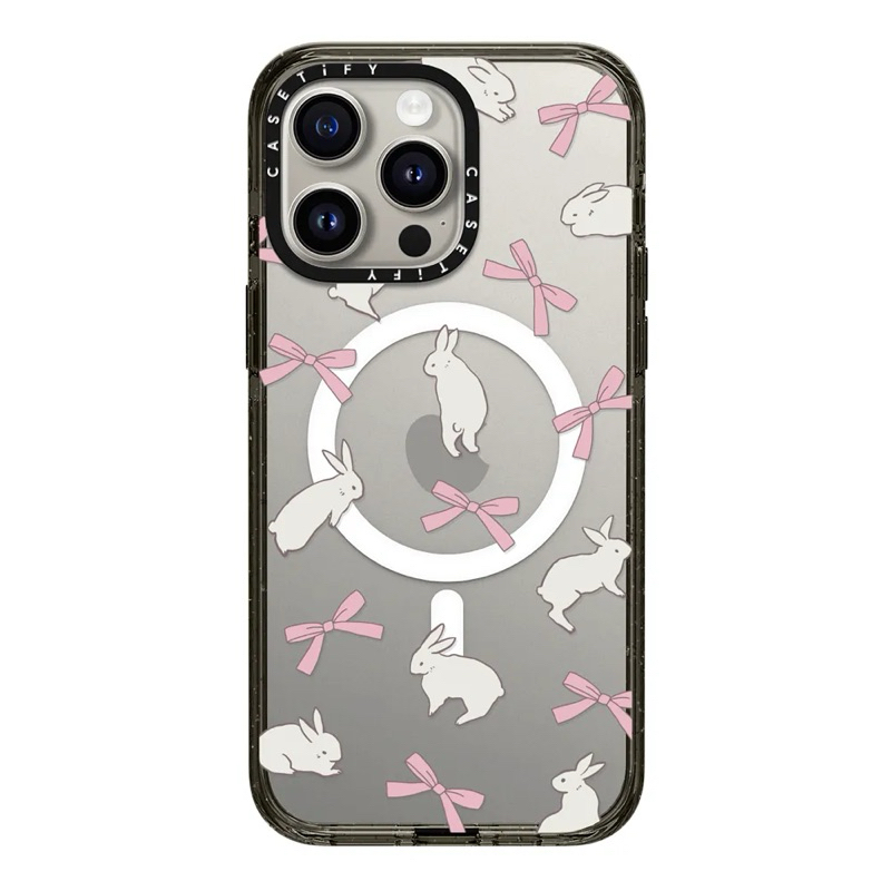 Rabbit Ribbon iPhone 15 Pro Max Impact Case MS Compatible Color: Black ...
