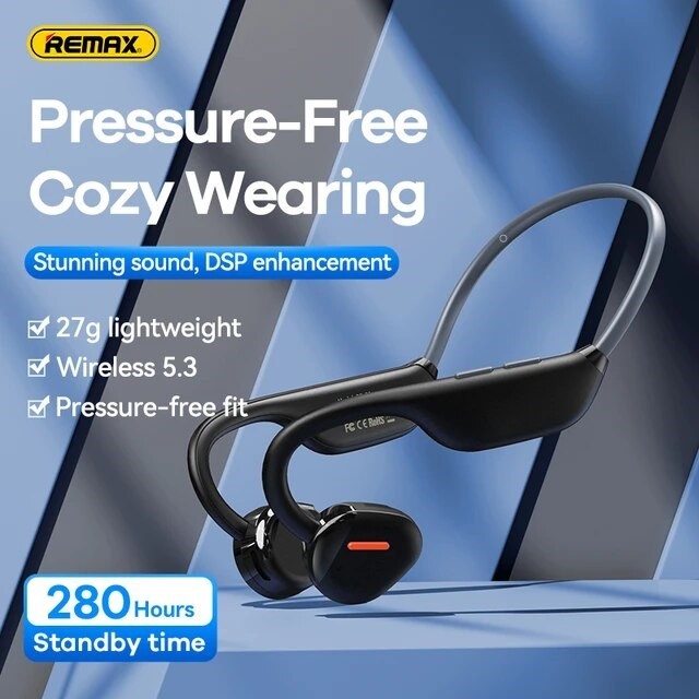 New หูฟังบลูทูธ 5.3 Hoco ES63/REMAX RB-S8 air conduction ไร้สาย มีไมค์ ...