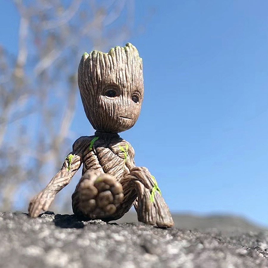 พร้อมส่งในไทย #E - ตุ๊กตาแต่งสวน โมเดลกรู๊ท Groot แต่งสวน ขนาด 6cm ...