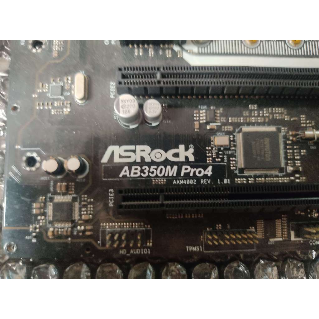 Cpu r3 1200 + ASROCK AB350M PRO4 + Ram 8gb HYNIX 4x2gb 2666/DDR4 มือสอง ...