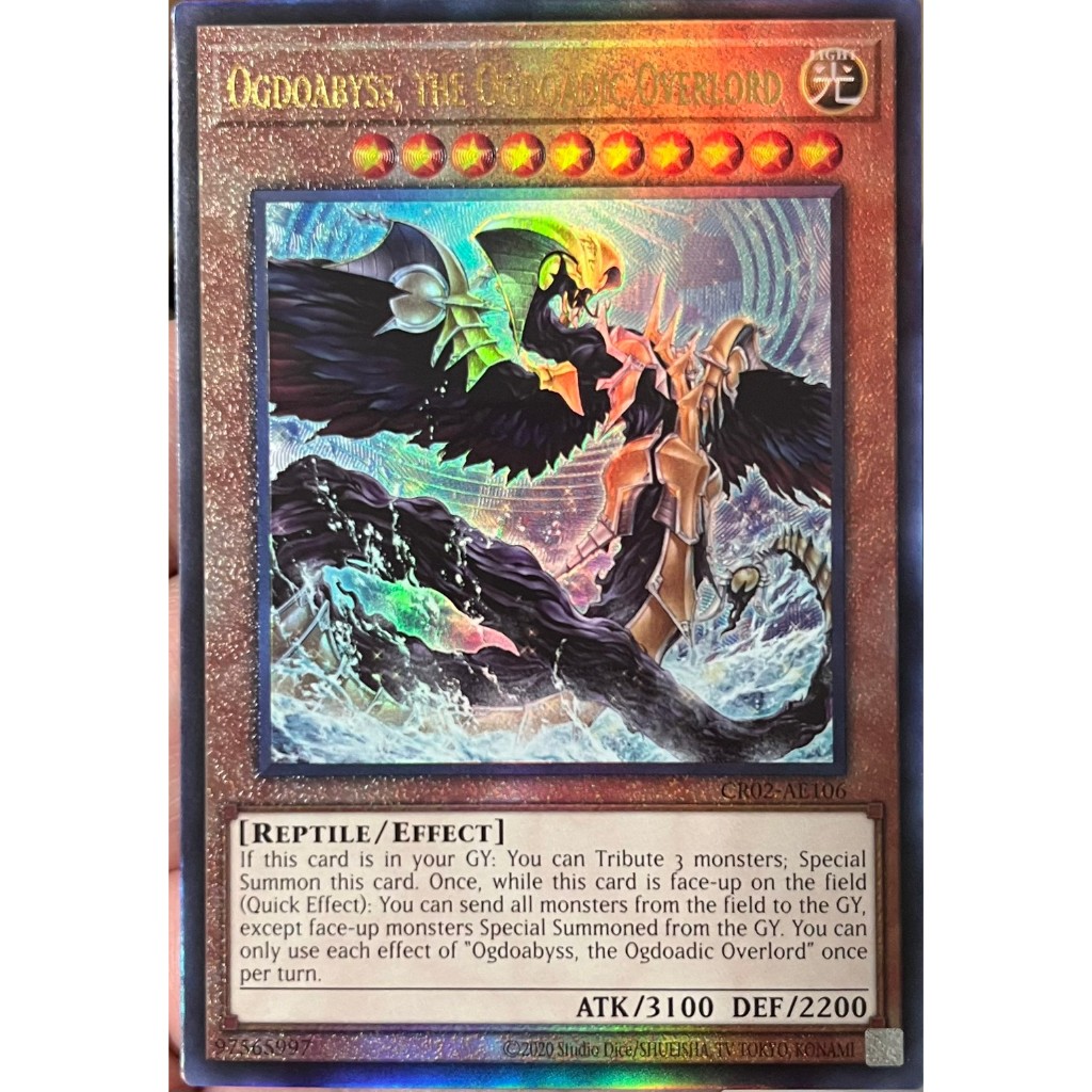 Yugioh Asia-Eng [CR02-AE106] Ogdoabyss, the Ogdoadic Overlord (Ultimate ...