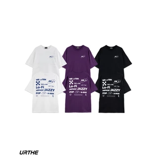 URTHE - เสื้อยืด เเขนสั้น สกรีนลาย รุ่น B-SIDE