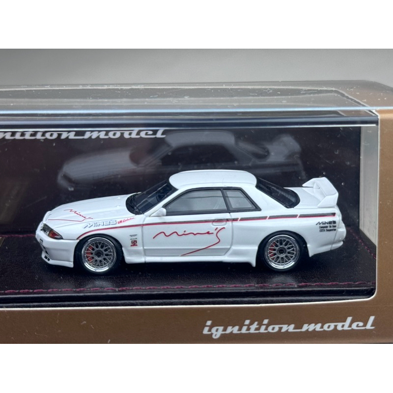 🔹Nissan Skyline GTR Mine's R32 White 3017 Scale 1:64 ยี่ห้อ Ignition ...