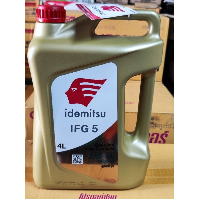IDEMITSU SN/GF-5 5w30 4L โฉมใหม่ แถมเสื้อคอปกWarrix น้ำมันเครื่อง ...