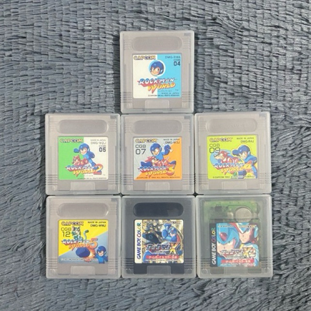 (แถมกล่องใส่ตลับ) ตลับแท้เครื่อง Gameboy~Gameboy Color เกมส์ (Set ...