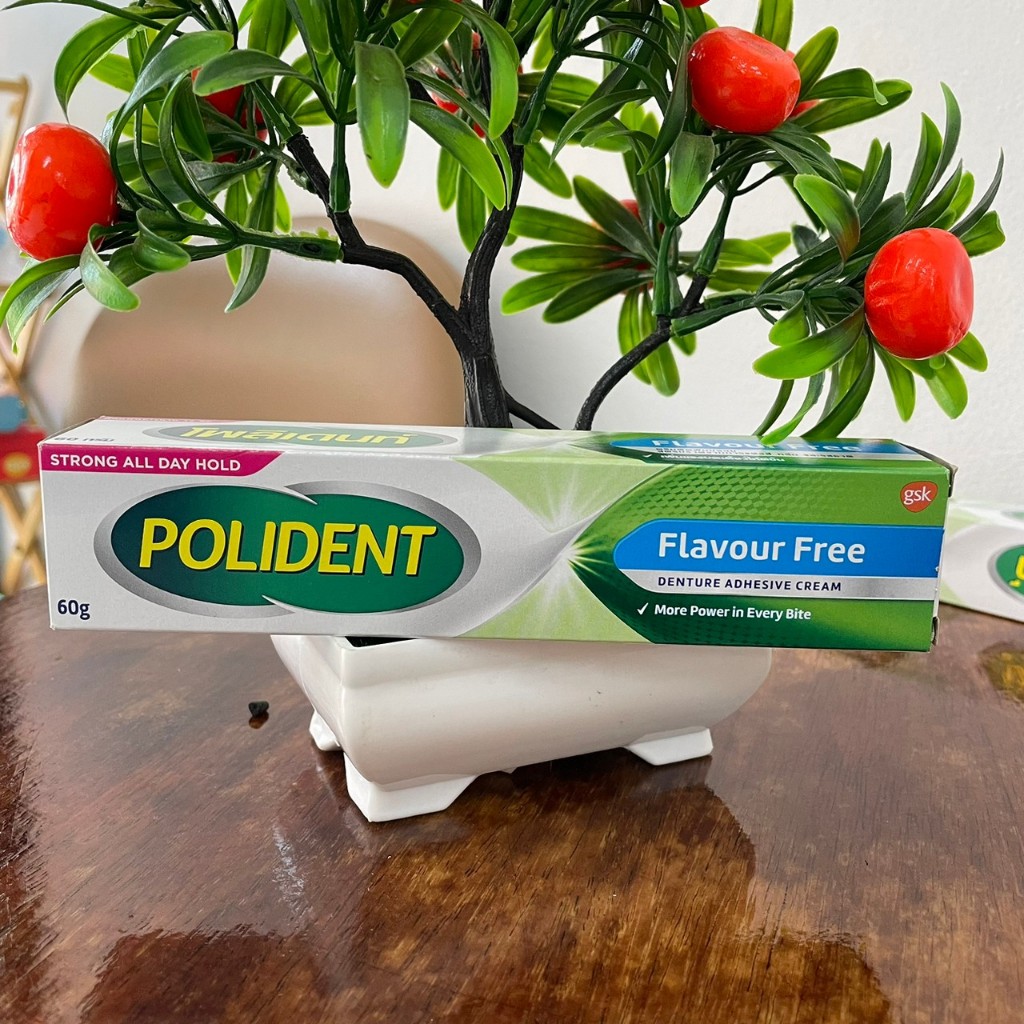 Polident fresh mint /Polident flavour free โพลิเดนท์ ครีมติดฟันปลอม ...