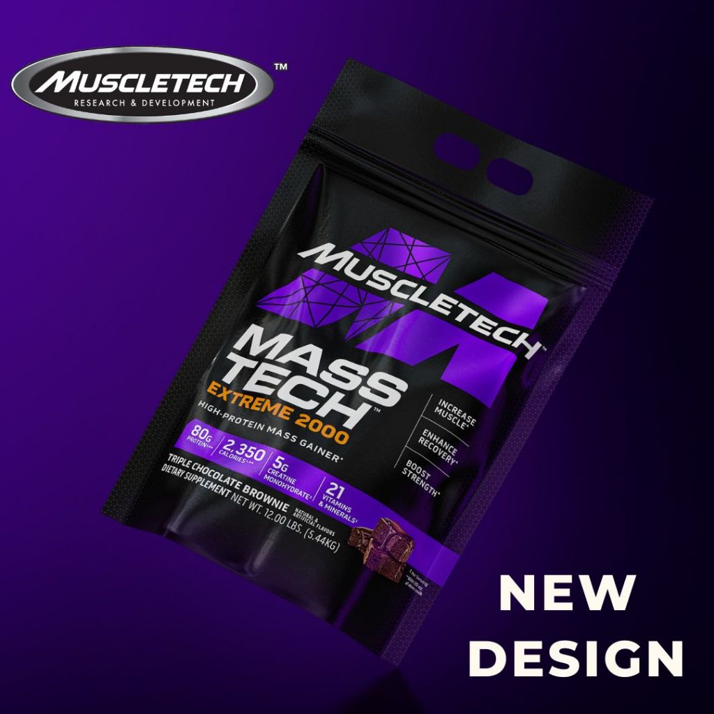 Muscletech - Mass Tech Extreme 2000 [ 5 servings ] 2.72kg / 6lb ...