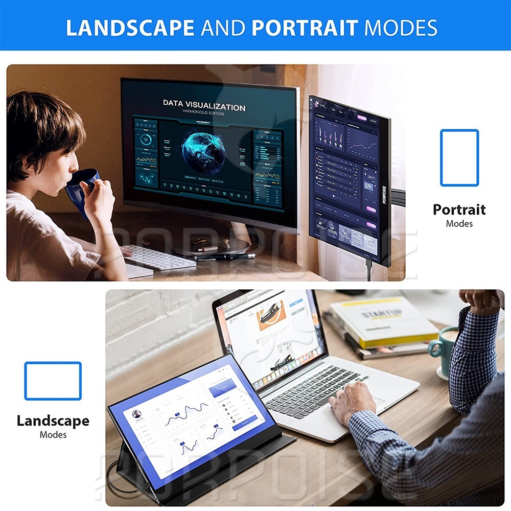 Portable Monitor 18 นิ้ว 120Hz IPS ความละเอียด 1920x1200 เชื่อมต่อ HDMI ...