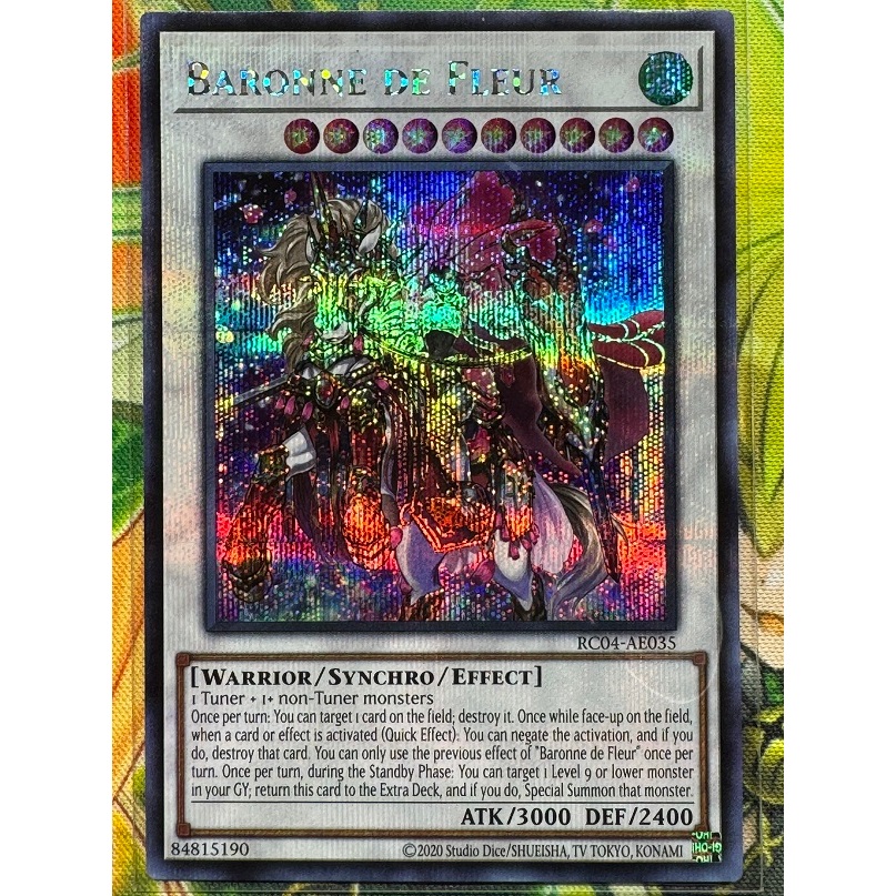LiLy_Yugioh] [UK-US] Lá Bài Baronne De Fleur - RA01-EN034 - Quarter