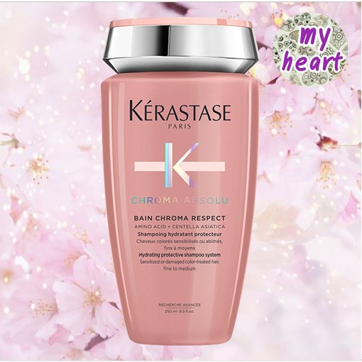 Shampoing Kerastase Bain Riche Chroma Respect - Pour Cheveux Colorés, 500ml, Protège Et Donne De L'éclat