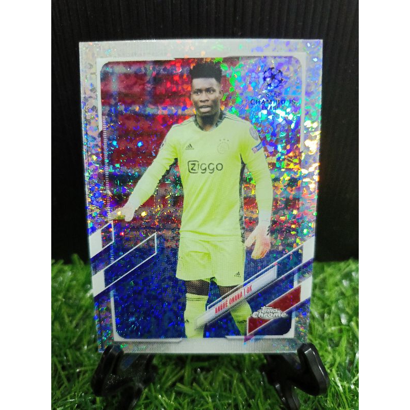2020-21 Topps Chrome UEFA CL Speckle Refractor Parallel ANDRE ONANA #43 ...