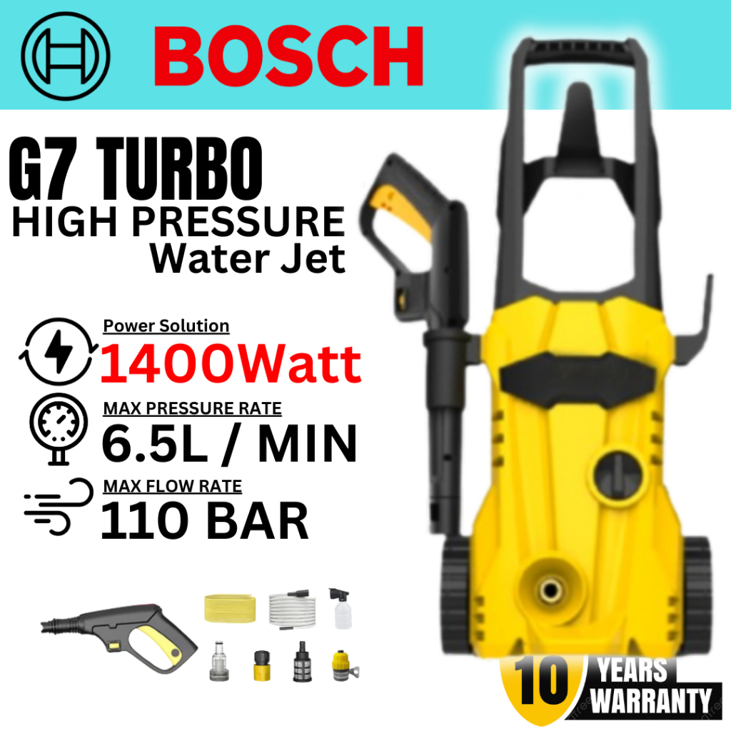 Bosch Water Jet G7 / G8 TURBO เครื่องฉีดน้ำแรงดันสูง เครื่องล้างรถ ...