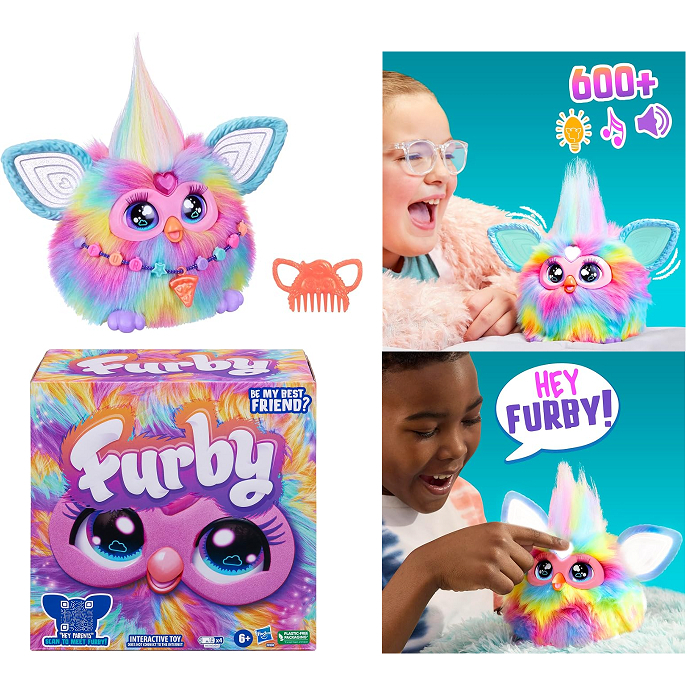 Poupée Furby Tie Dye Interactive - Hasbro, Pour Enfants 5-7 Ans