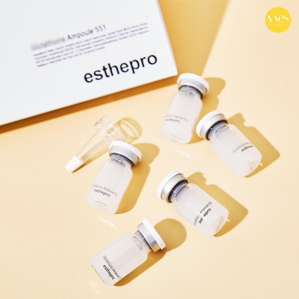 🌟พร้อมส่ง!!!🌟Esthepro Glutathione Ampoule 551( 8ml x 10pcs)  แอมพลูเข้มข้นเพื่อผิวกระจ่างใส