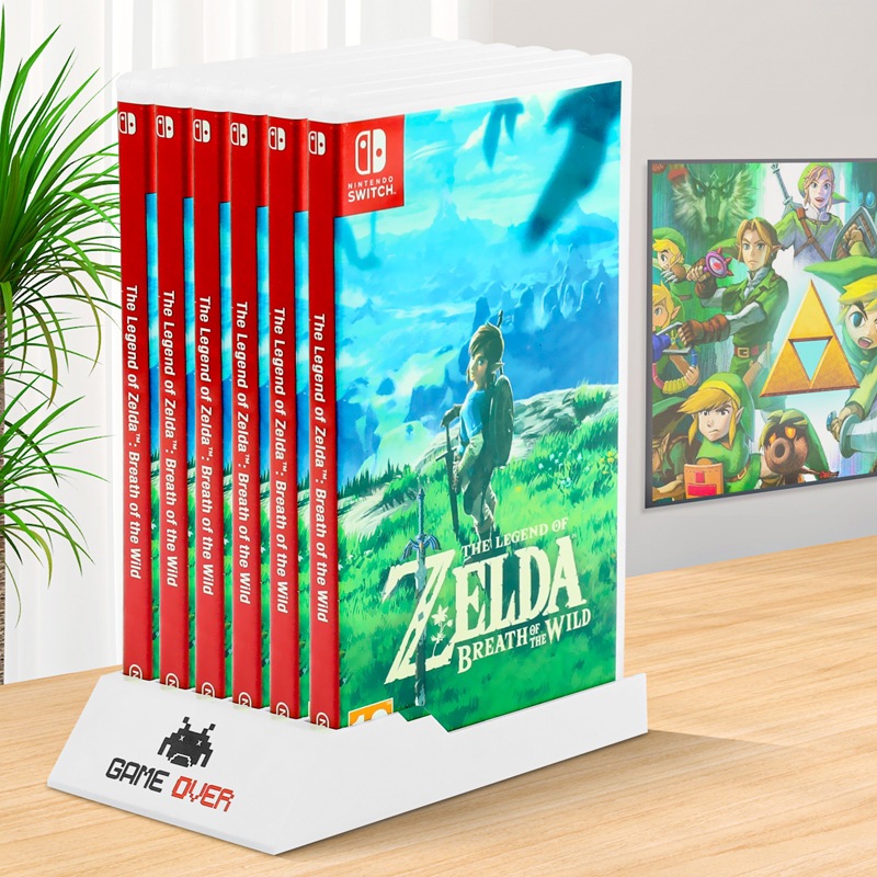 ชั้นวางแผ่นเกม อุปกรร์เสริมหรับ nintendo switch Cassette Box Storage ...