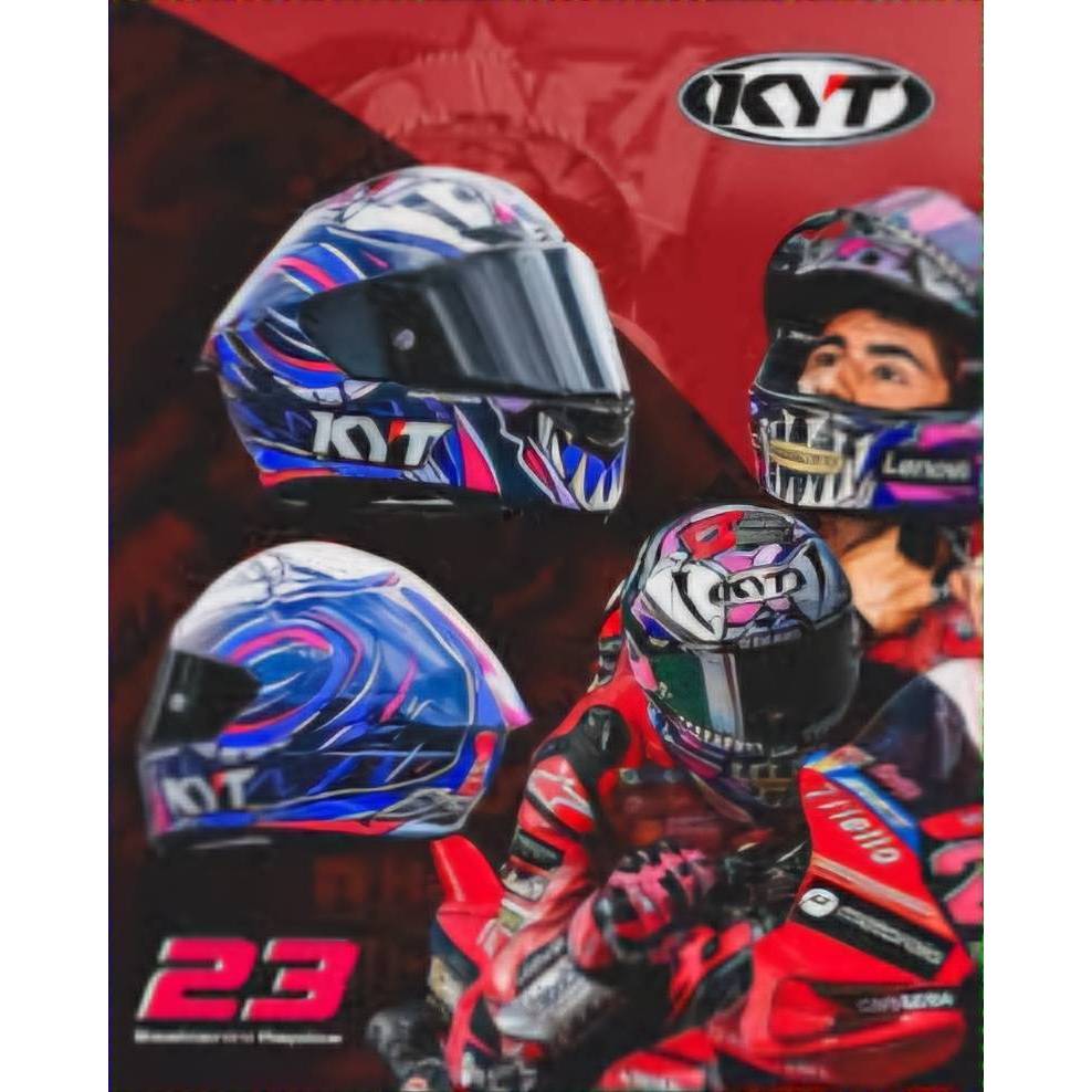 หมวกกันน็อคคาร์บอน KYT รุ่น NZ RACE ลาย (BASTIANINI 2022) | Shopee Thailand