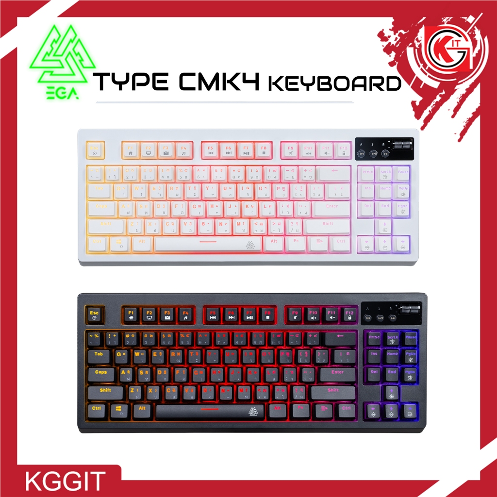 EGA CMK4 คีย์บอร์ดเกมมิ่ง ไร้สาย Dual-Mode Gasket Mounted Gaming ...
