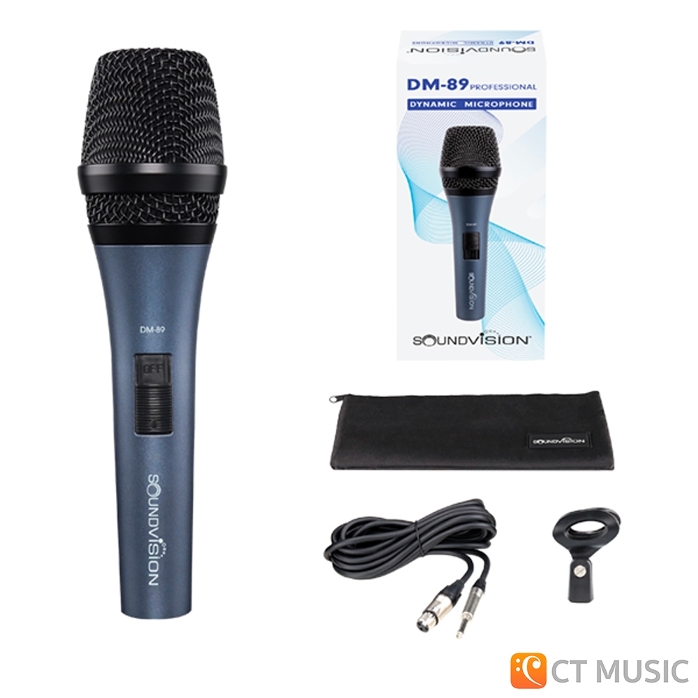 SOUNDVISION DM-89 Dynamic Microphone ไมโครโฟน DM89 | Shopee Thailand