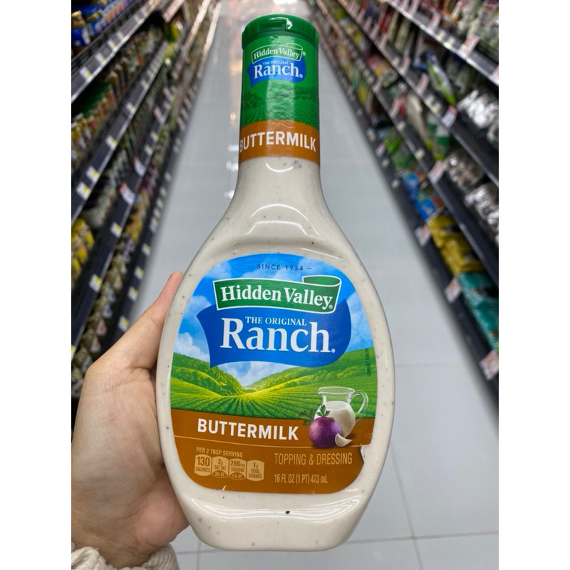 The Original Ranch Dressing Hidden Valley 473 Ml. น้ำสลัด ฮิดเดน วัลเลย ...