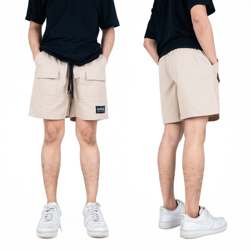 MAFEAR – กางเกงขาสั้นวินเทจ รุ่น Vintage Short สีดำ สีเขียวขี้ม้า สีกรมท่า สีเทา สีเบจ สีเขียวหม่น https://wayoza.com