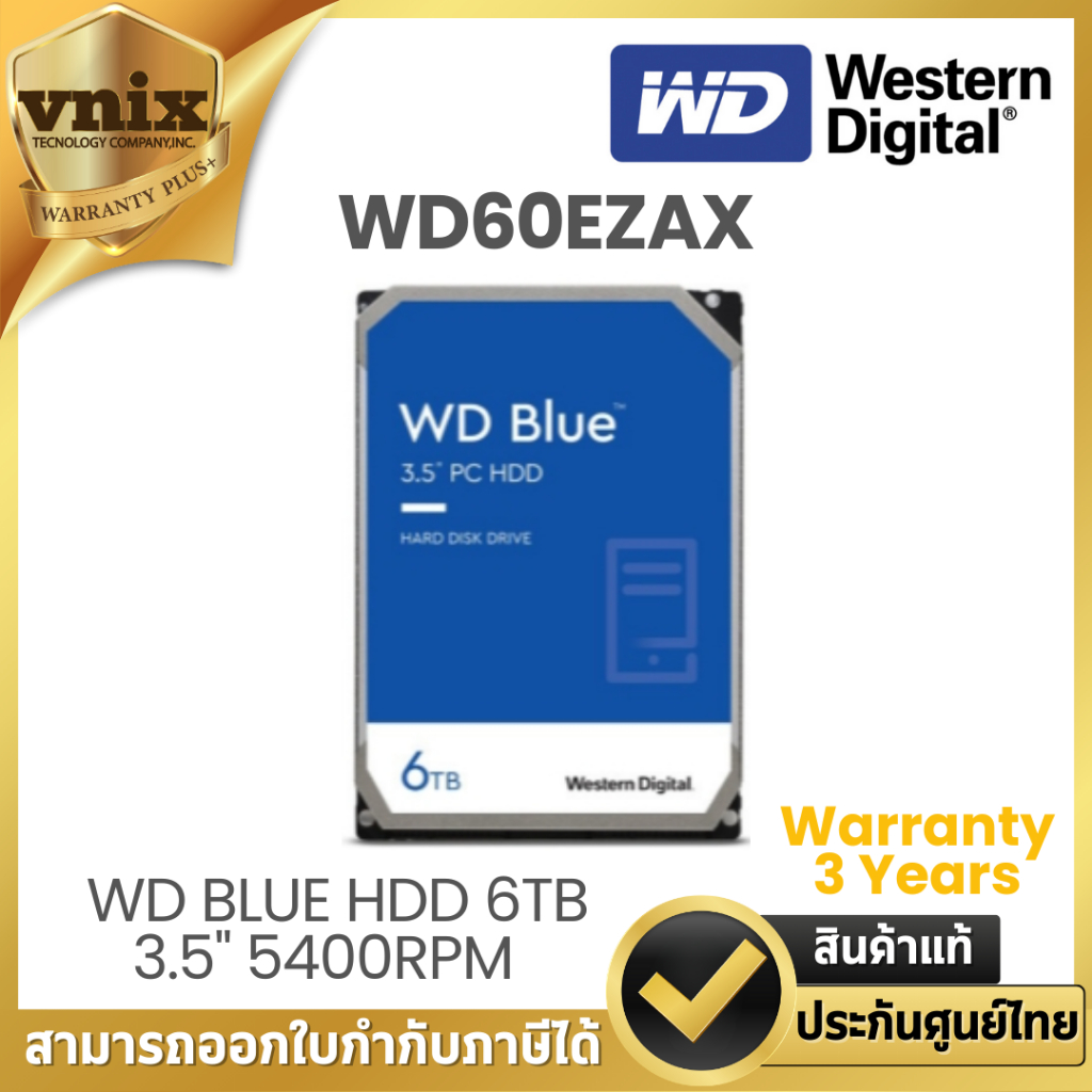 WD WD60EZAX WD BLUE HDD 6TB 3.5