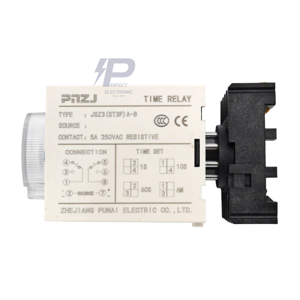 JSZ3 (ST3P) PNZJ Time Delay Relay 220V รีเลย์หน่วงเวลา (รับประกันสินค้า ...