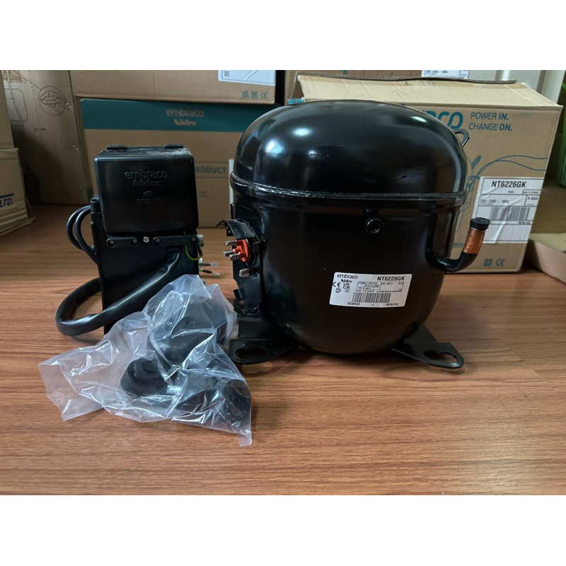 คอมเพรสเซอร์ เอ็มบราโก รุ่นNT6226GK ,1+HP,220V,Compressor Embraco ...