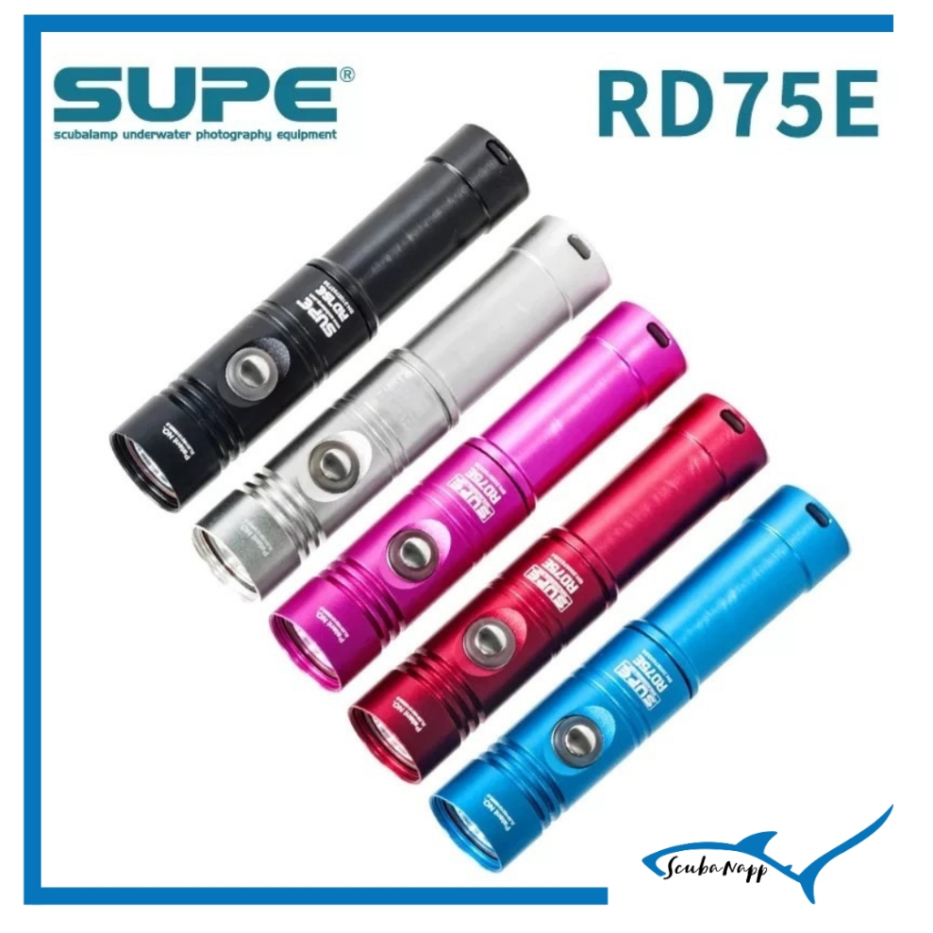 ไฟฉายดำน้ำ ความสว่าง 1200 lumens SUPE - RD75E Diving Torch Light 1200 ...