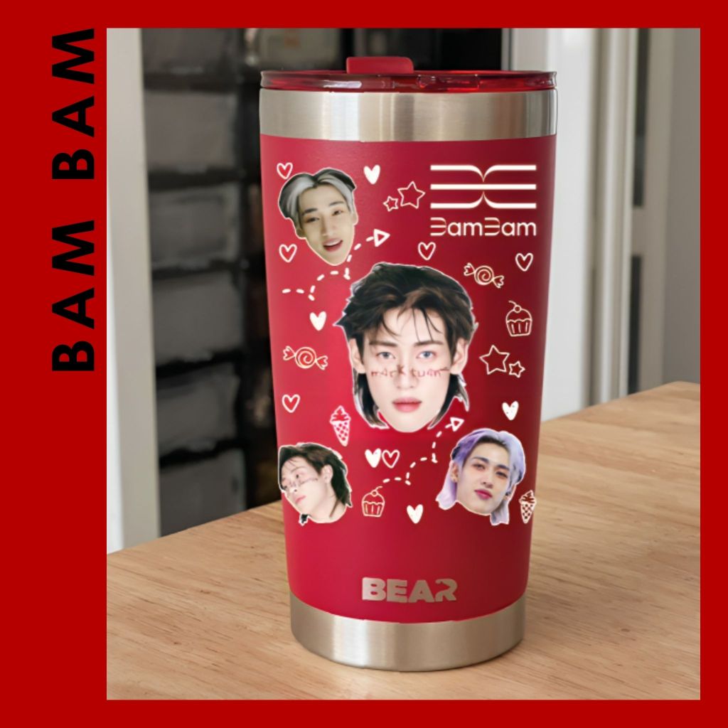 ฺBP0. แก้วรูปถ่าย Bam Bam : BamBam : Got7 : BAMBAMGOT7 : แบมแบม