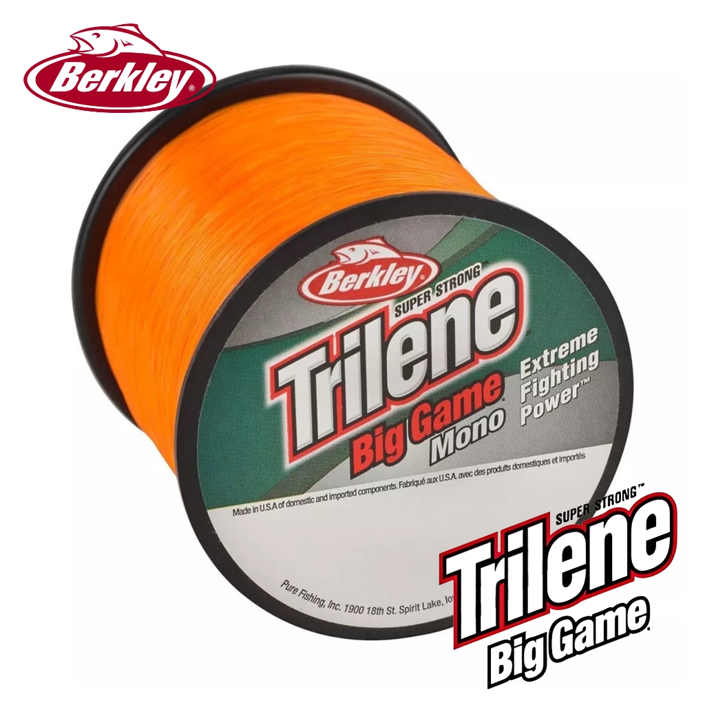 สาย Berkley Trilene Big Game สีส้ม สายเอ็นตกปลา เหนียว จมน้ำไว เอ็นเต็ม