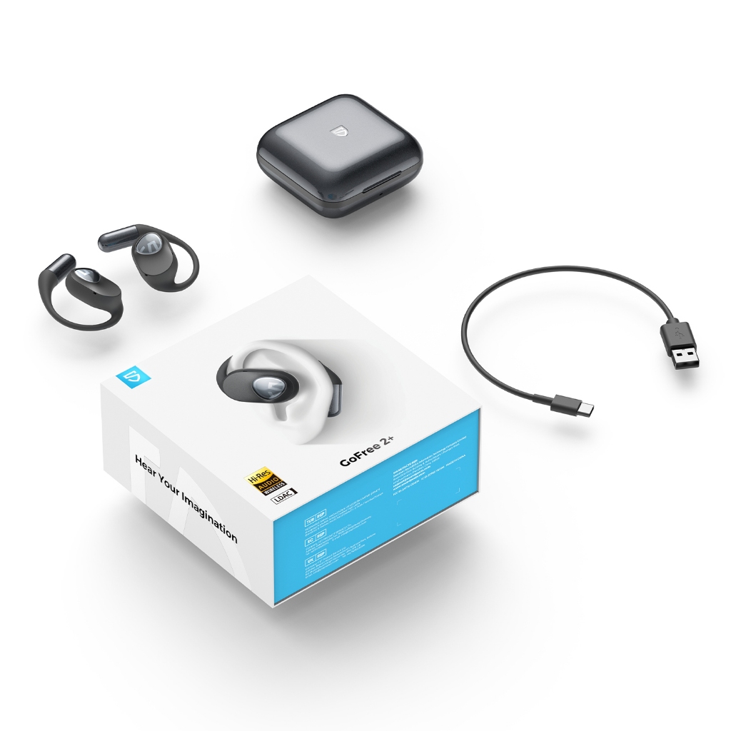 SoundPEATS GoFree 2+ หูฟัง Open Ear IPX5 GoFree2+ หูฟังบลูทูธ 5.3 หูฟังไร้สาย Hi-Res LDAC