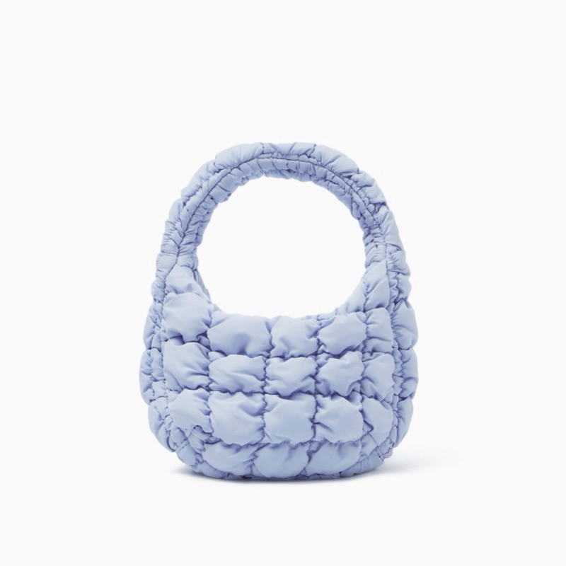 COS Quilted Micro Bag สีฟ้า ช็อปไทย ของแท้ 100% | Shopee Thailand