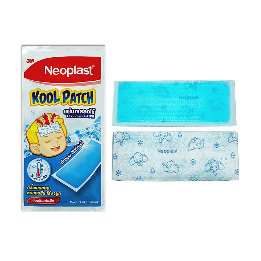 Neoplast Kool patch แผ่นเจลลดไข้ ( 1 กล่อง 6 ชิ้น ) | Shopee Thailand