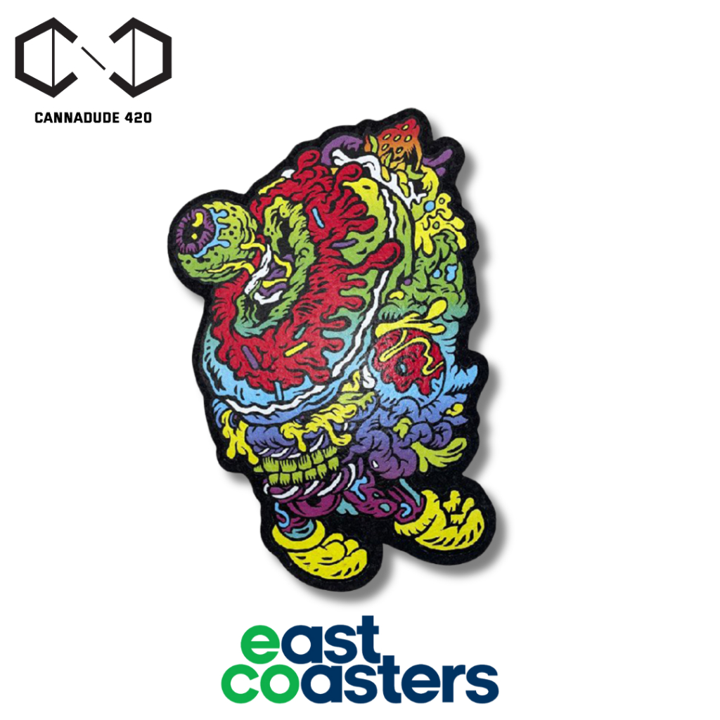 Donut Ghost V2 East Coaster Size 10" แผ่นยางรองบ้อง MOODMATS Dab Mats