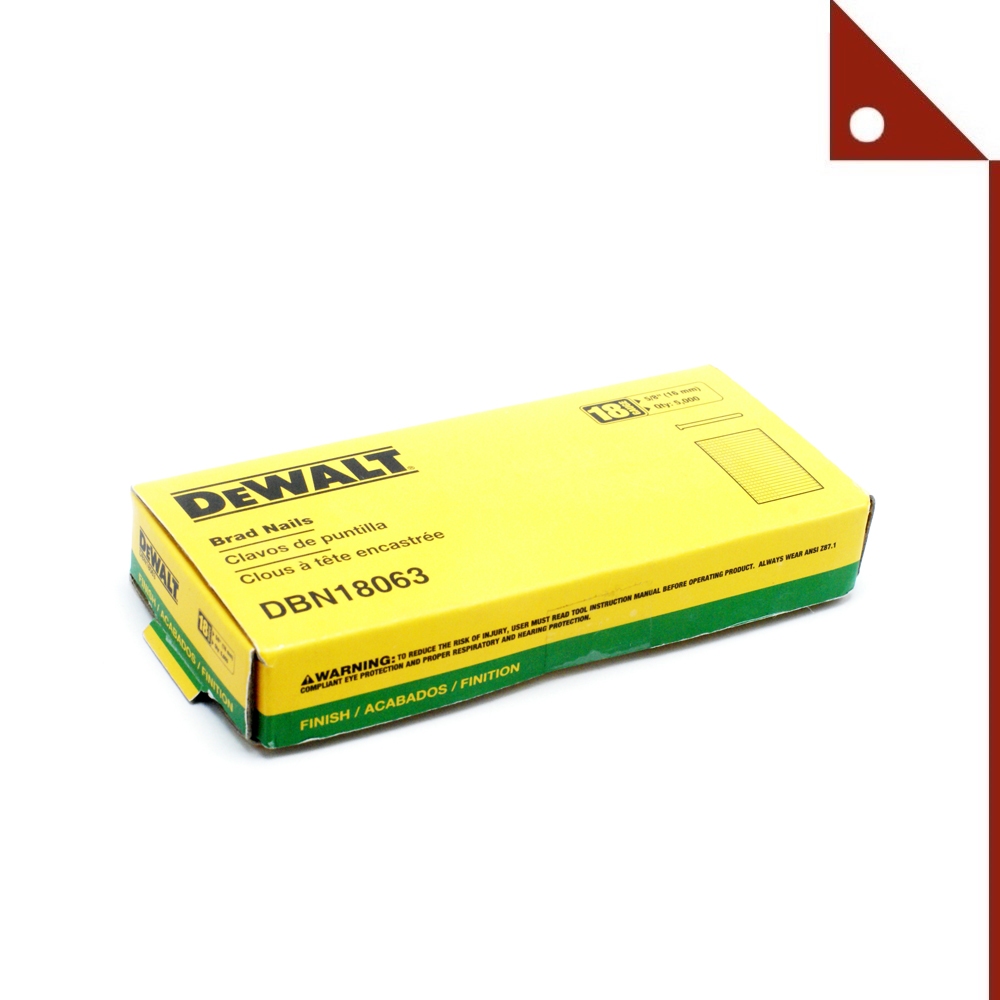 DEWALT 18GA 2-Inch Brad Nails, 5000-Pack – Heavy-Duty Galvanized Finish For Fine Finish Work