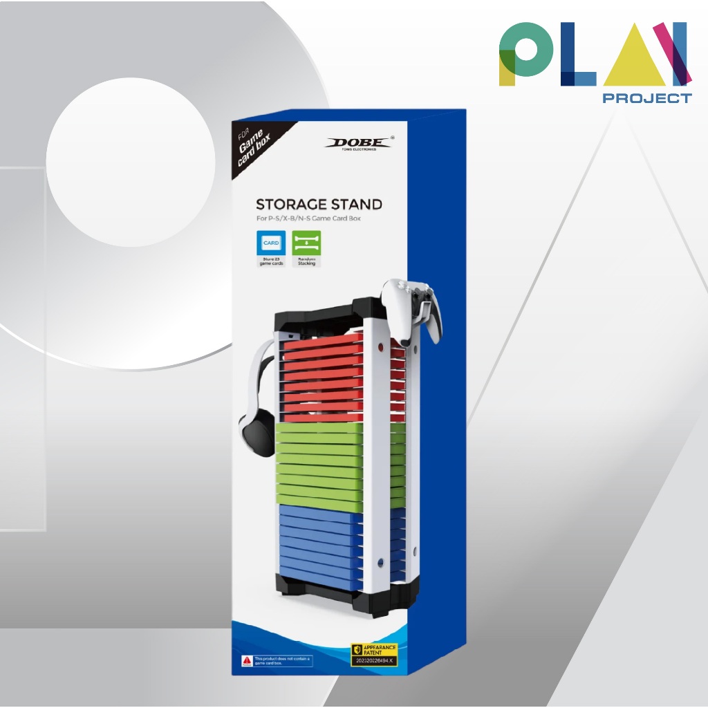 แท่นวางแผ่นเกม [23 แผ่น] Dobe PS4 PS5 Switch Xbox Storage Stand [Card ...