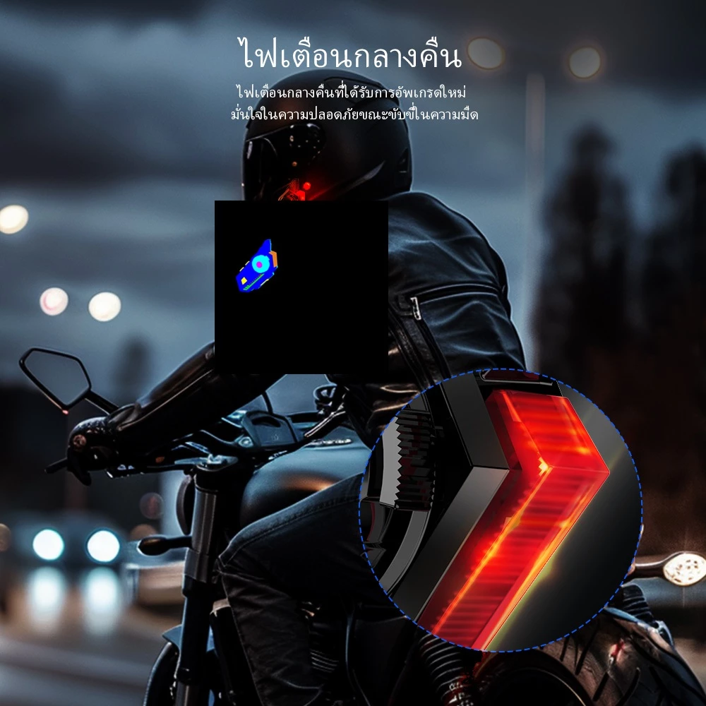 GEARELEC X5Plus หมวกกันน็อคบลูทูธ อินเตอร์คอม บลูทูธ5.3+EDR แฮนด์ฟรี IP67 ลดเสียงรบกวนอัจฉริยะ 2 คนคุยกันในระยะ 500 เมตร