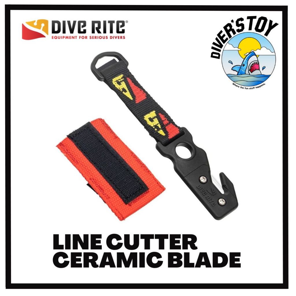 มีดดำน้ำ Dive Rite LINE CUTTER WITH CERAMIC BLADE Shopee Thailand