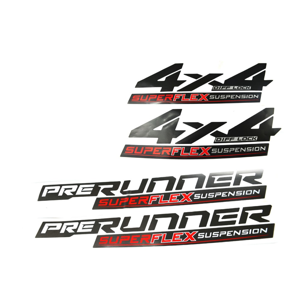 sticker 4x4 diff lock super flex suspension + sticker PRERUNNER SUPER ...