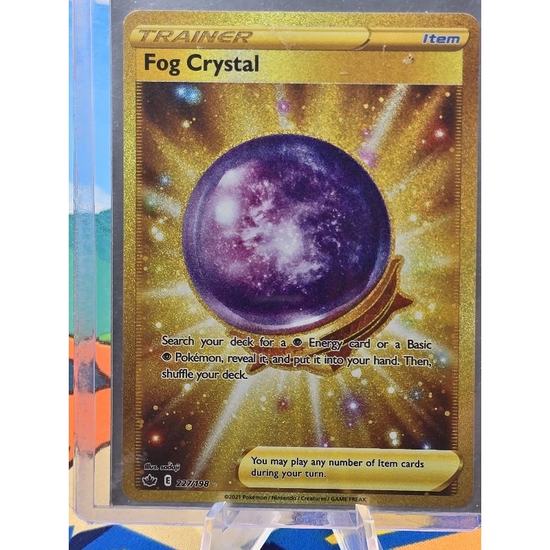 gold fog crystal pokemon card Pokemon Card 